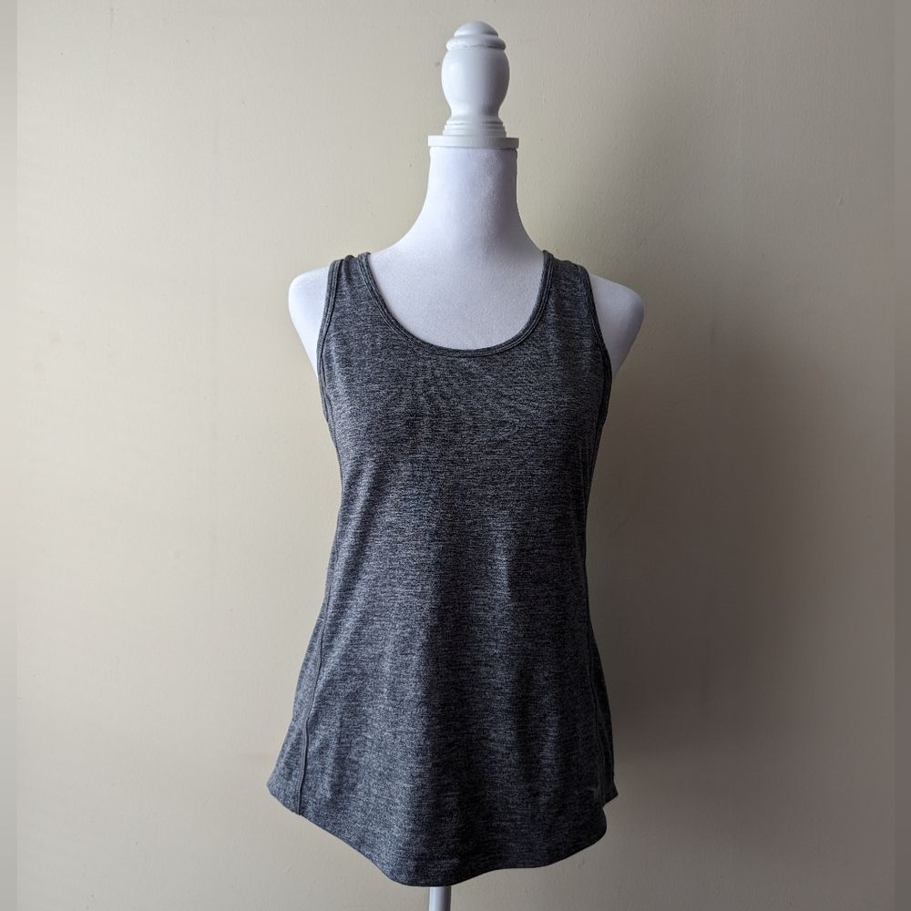 Old Navy Active Gray Open Back Tank Top Large